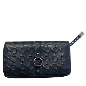 Kenneth Cole Reaction Black Wallet with Embossed Design